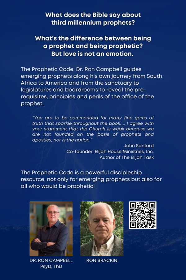 The prophetic code back cover